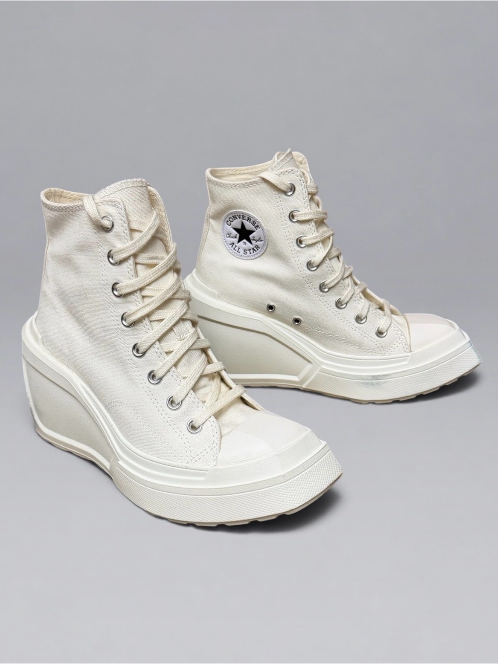Converse Chuck 70 De Luxe Wedge High Top Egret Women’s 8